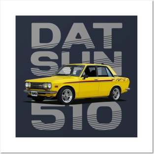 Datsun 510 Bluebird - Classic Car Posters and Art